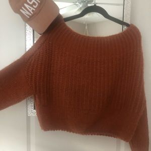 Oversized Off the Shoulder Sweater